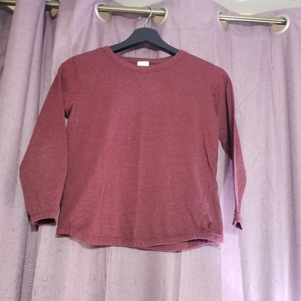 Zara burgundy top